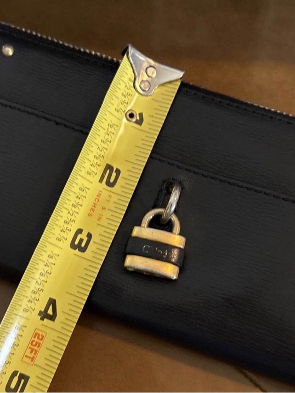 Chloé Black Zip-Around Paddington wallet WITH LOCK AND KEY - vintage - Picture 9 of 9